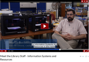 Meet the Library Staff - Information Systems & Resources Unit