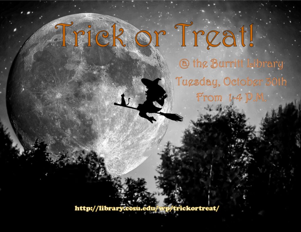 Trick or Treat Eresources Fair post - Tues., Oct. 30, 2018