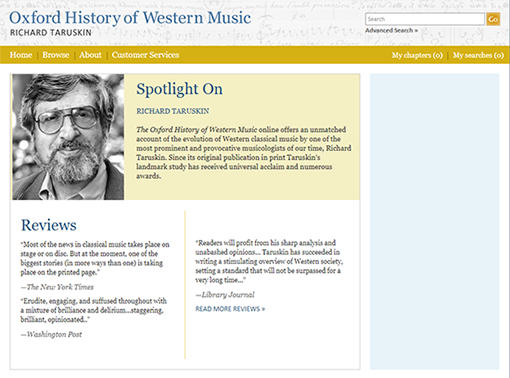 Oxford Music History Online database